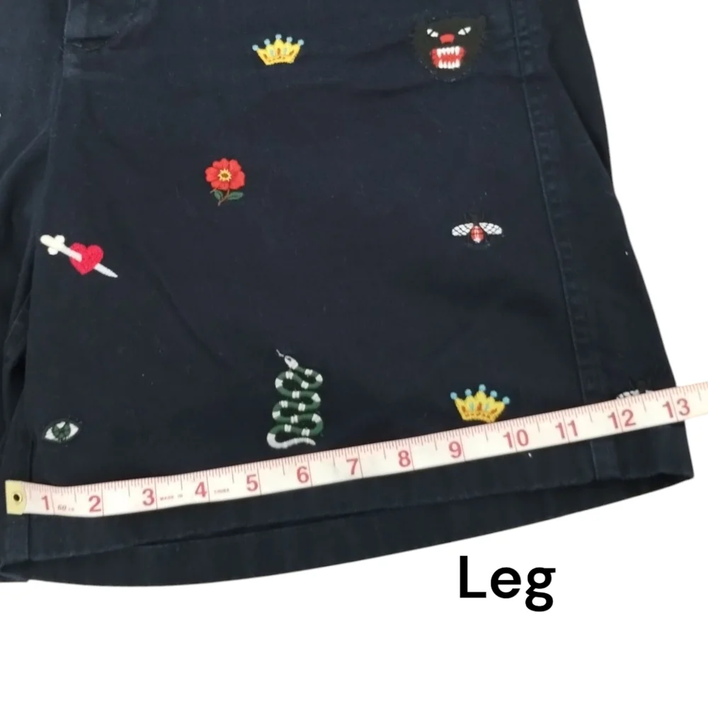 Gucci Mens‎ Designer Embroidered Preppy Casual Luxury Snake Bee Shorts size 36